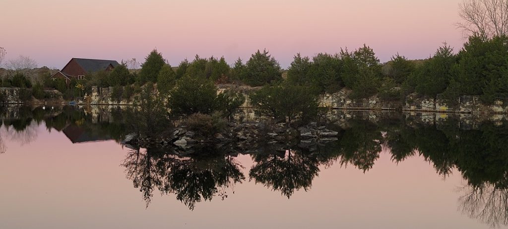 Sunset at the rock quary